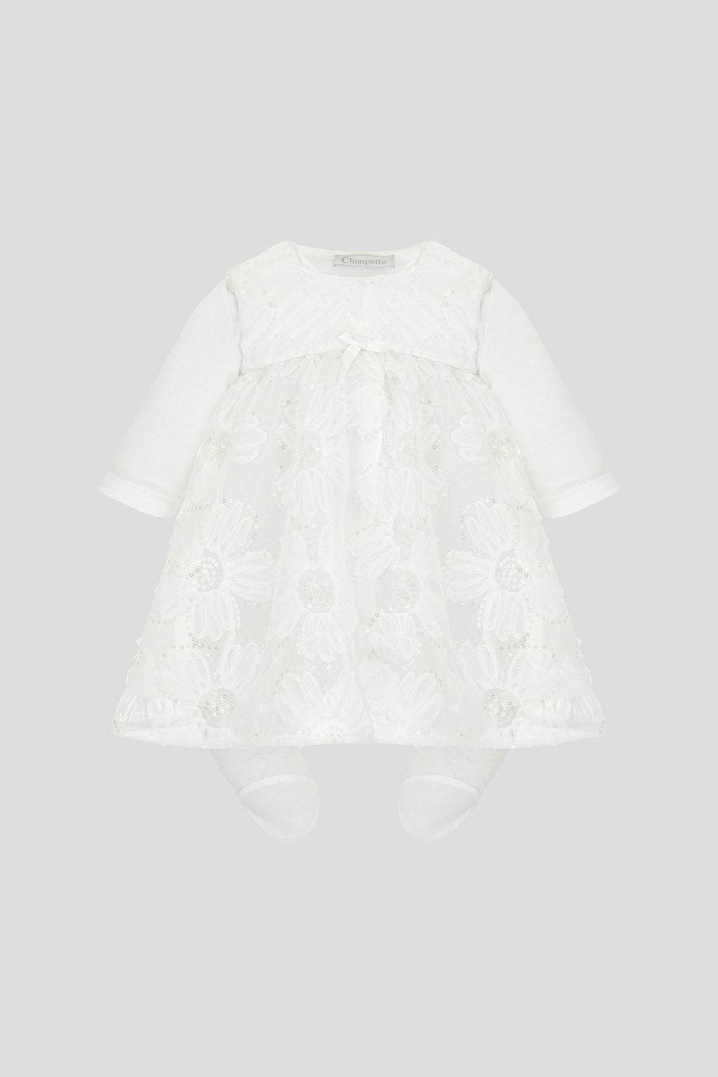 Cotton Newborn Set with Lace Trim