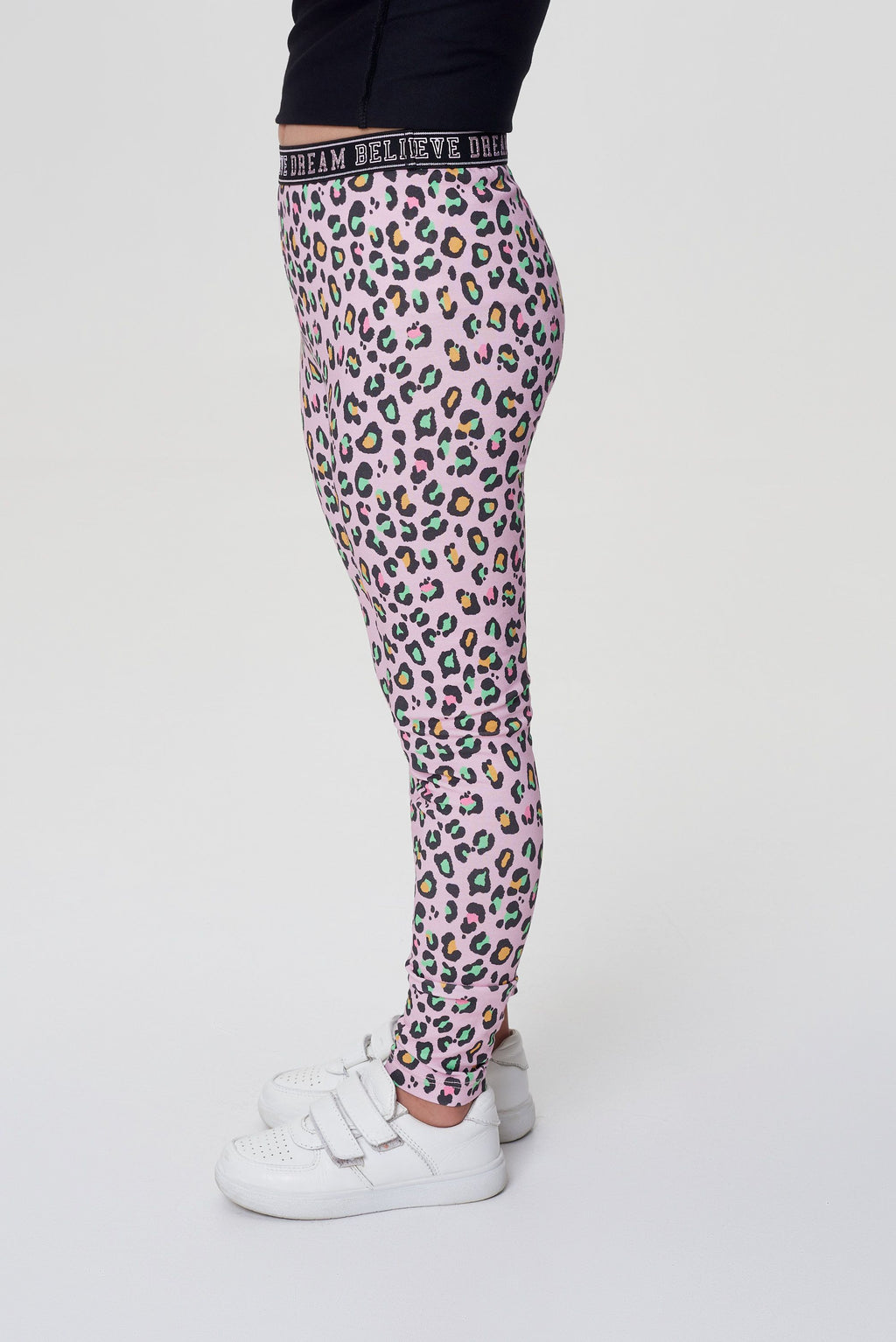 Printed Leggings, print on pink