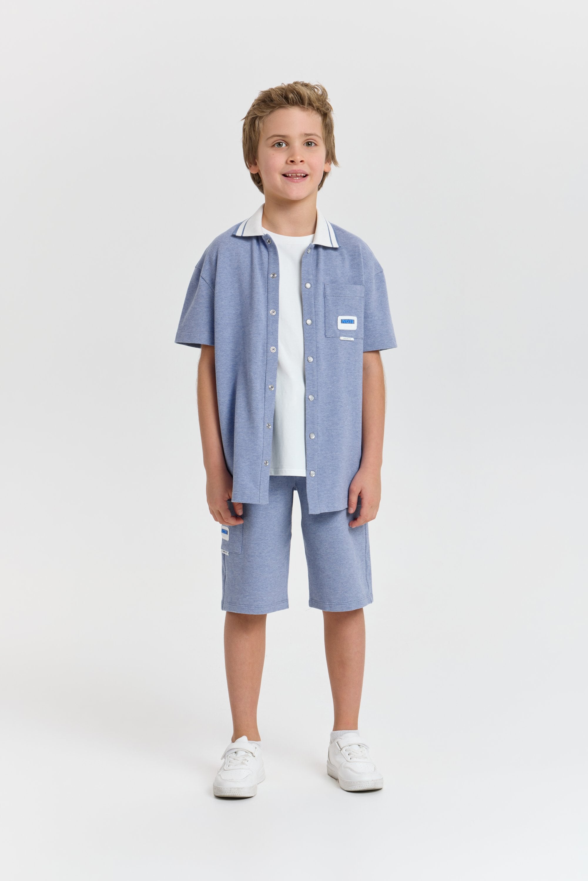 Smart Summer Textured Set (shirt and shorts)