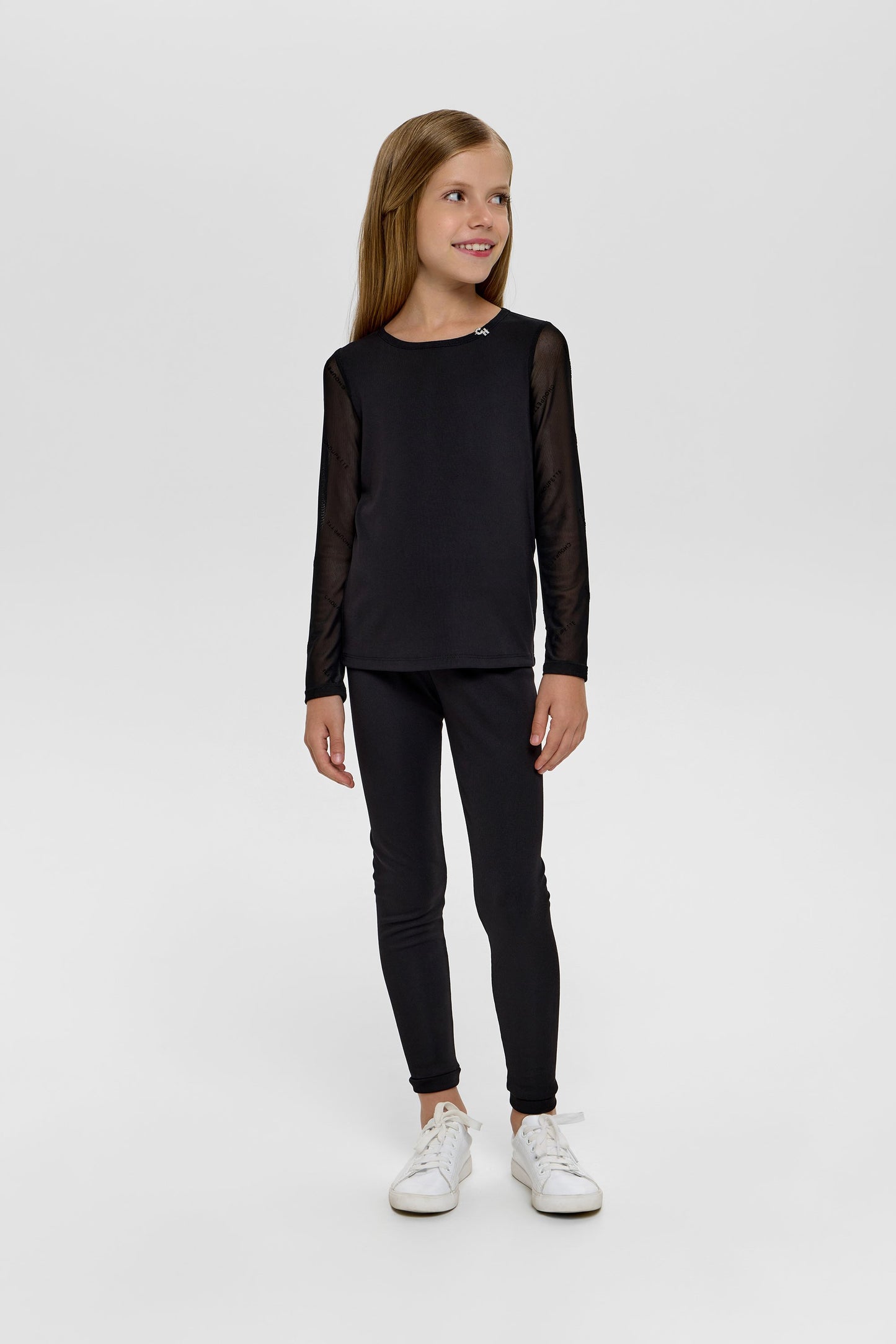 Elegant Black Combined Blouse