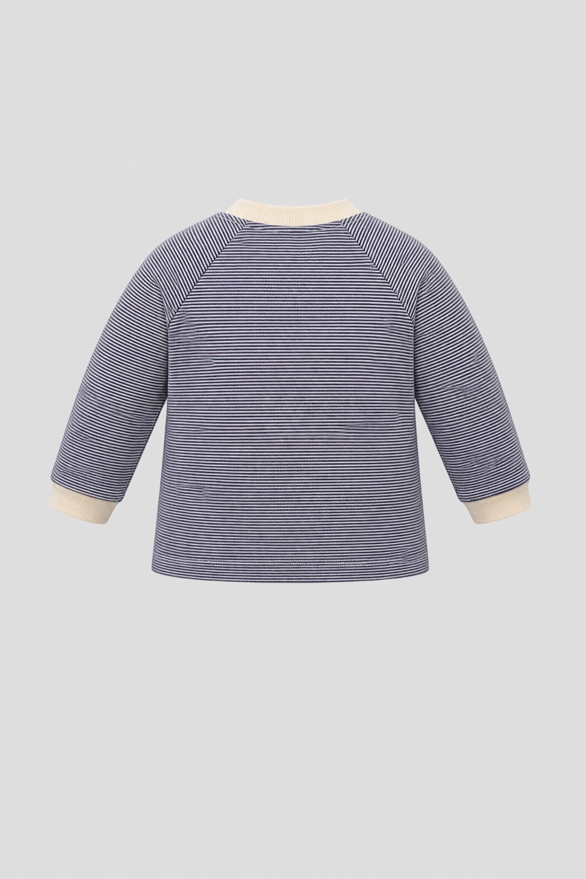 Stripe Teddy Cotton Sweatshirt