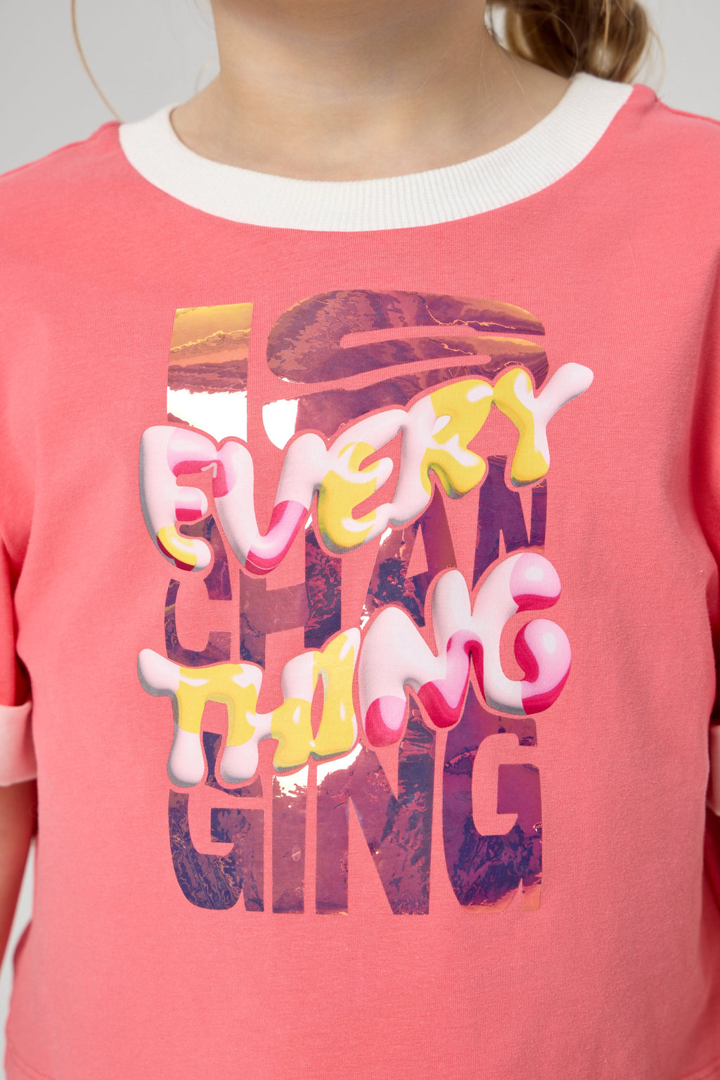 Cropped Printed T-Shirt