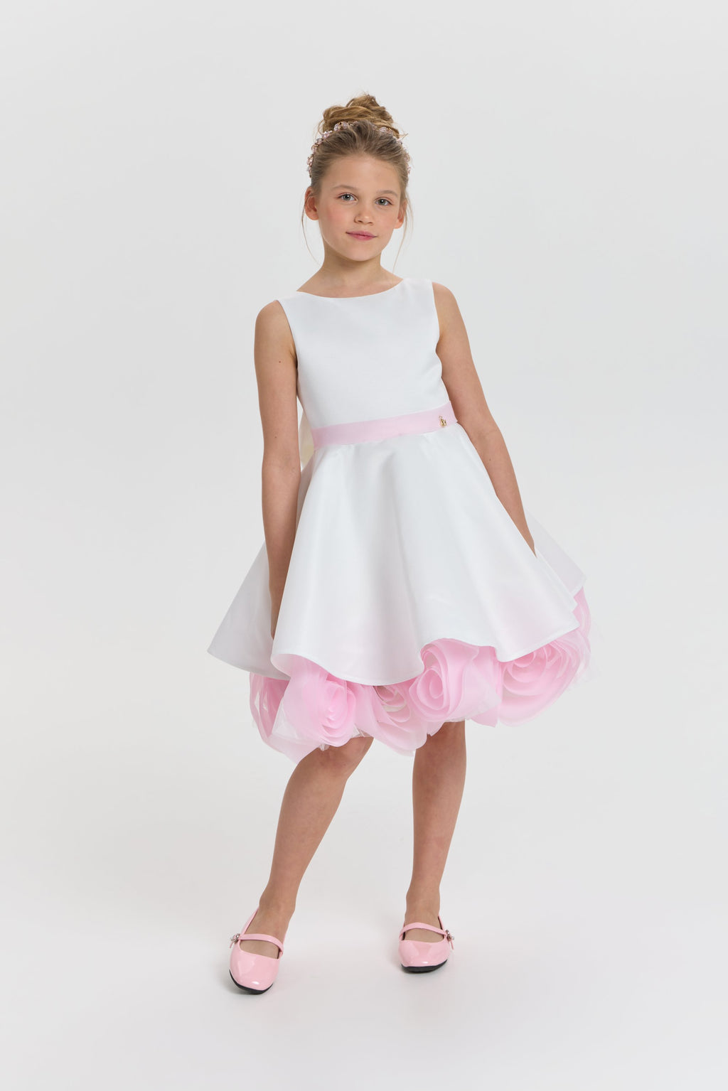 Elegant Dress with Roses