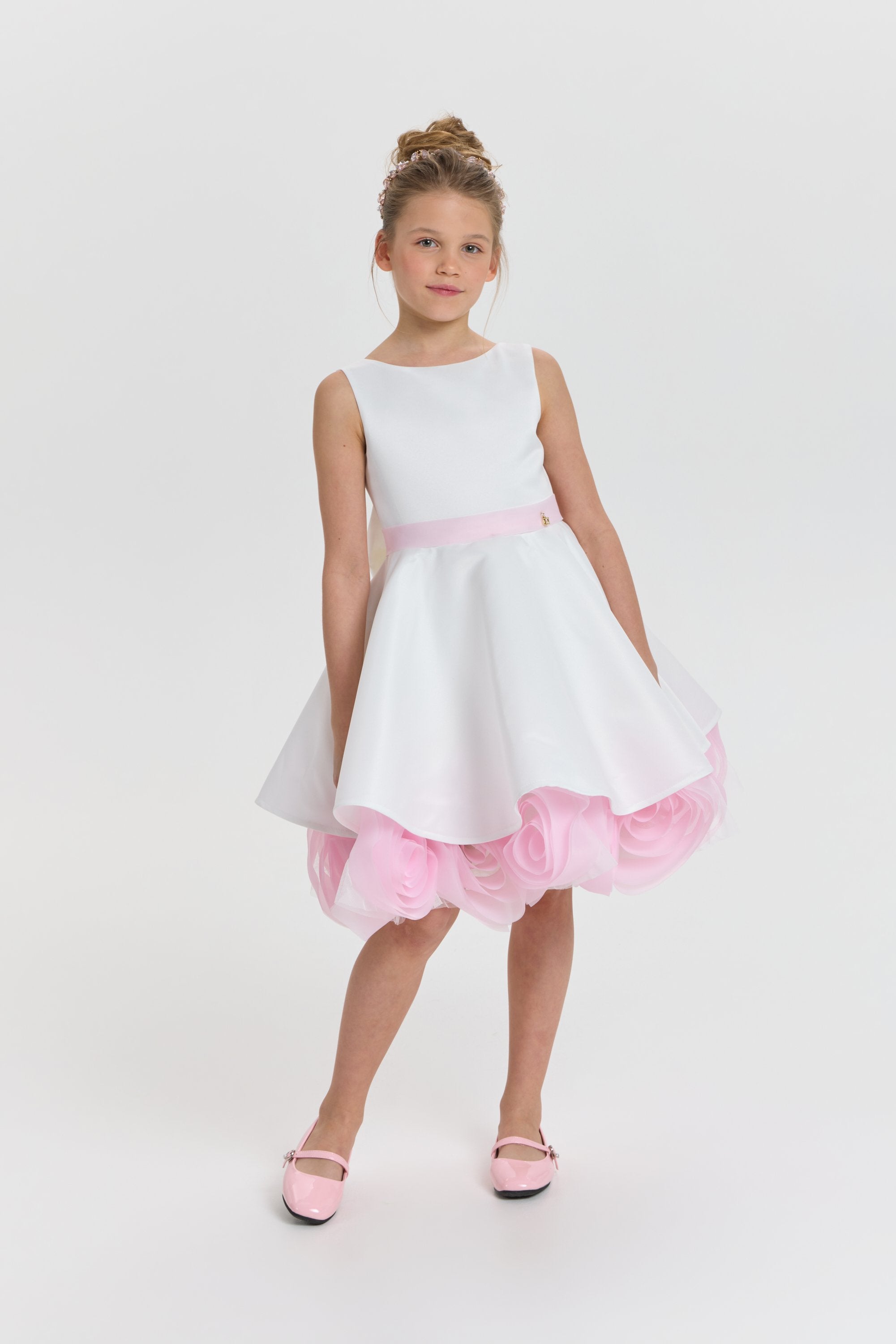 Elegant Dress with Roses