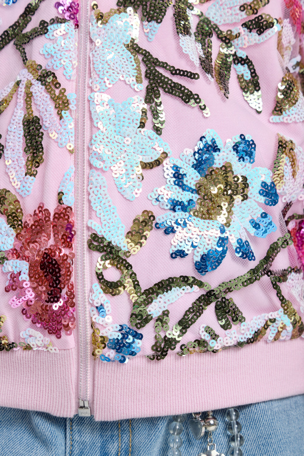 Exquisite Sequins Bomber