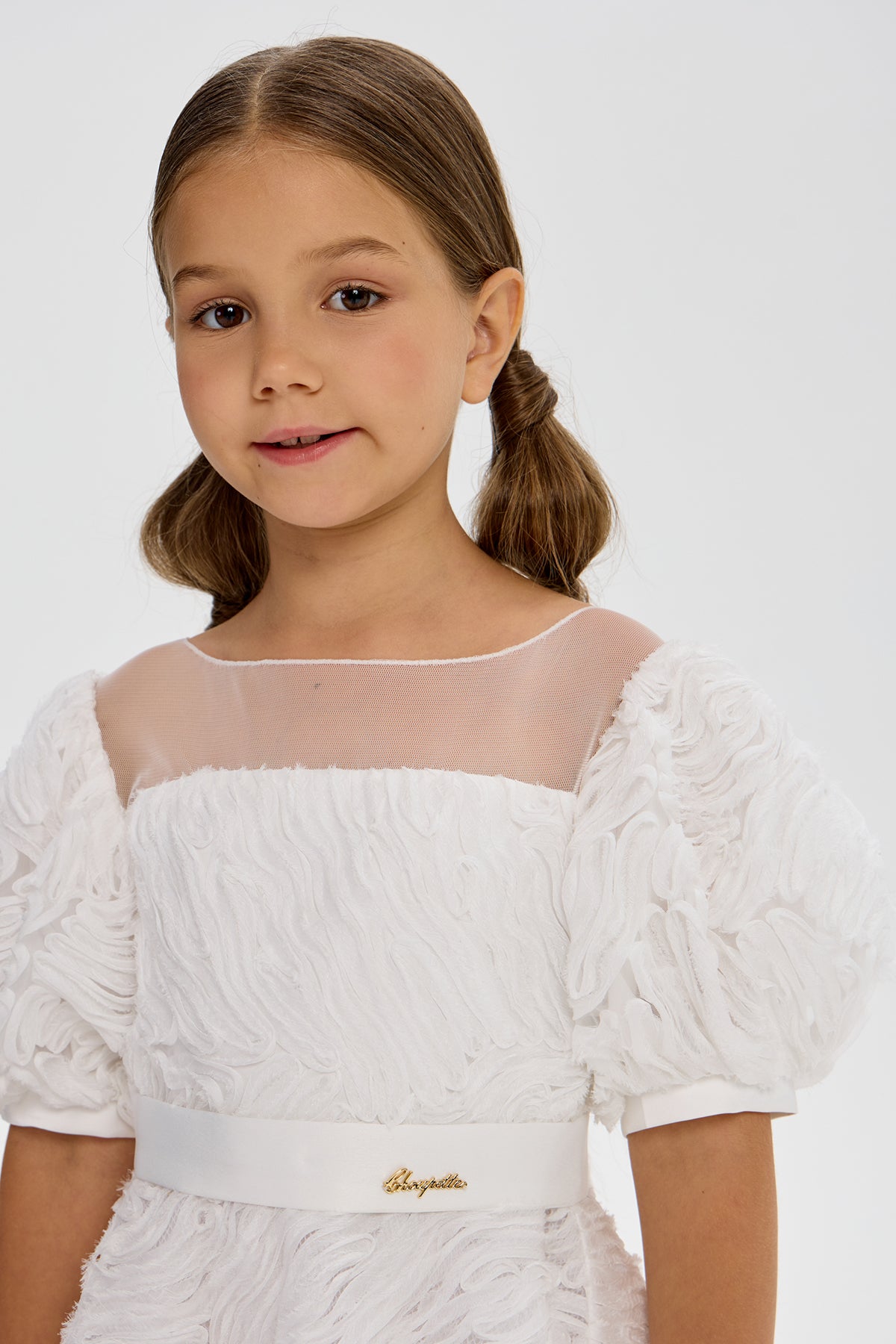 Beautiful Dress with Puffed Sleeves