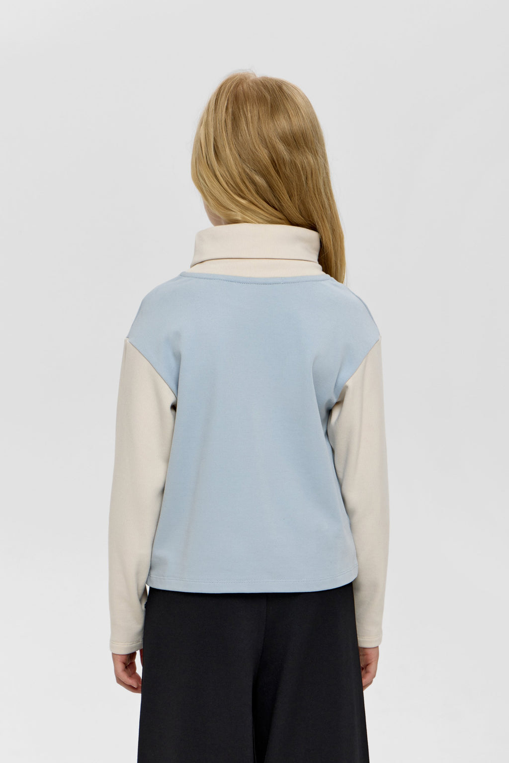 Printed Combined Turtleneck