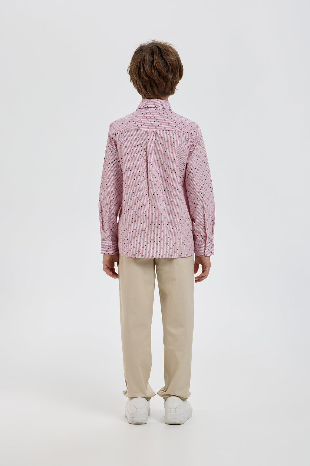 Elegant Coral Shirt with Print