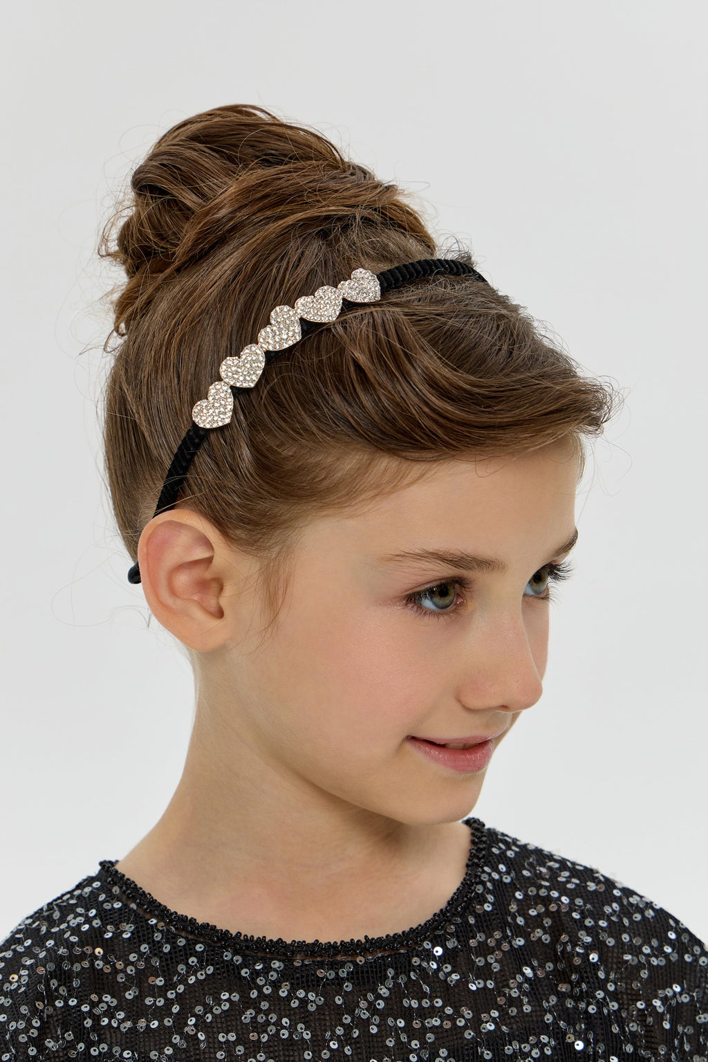 Rhinestones Decorated Hearts Headband