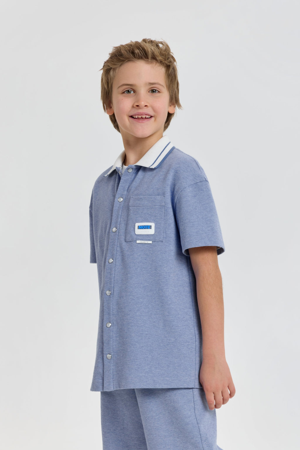 Smart Summer Textured Set (shirt and shorts)