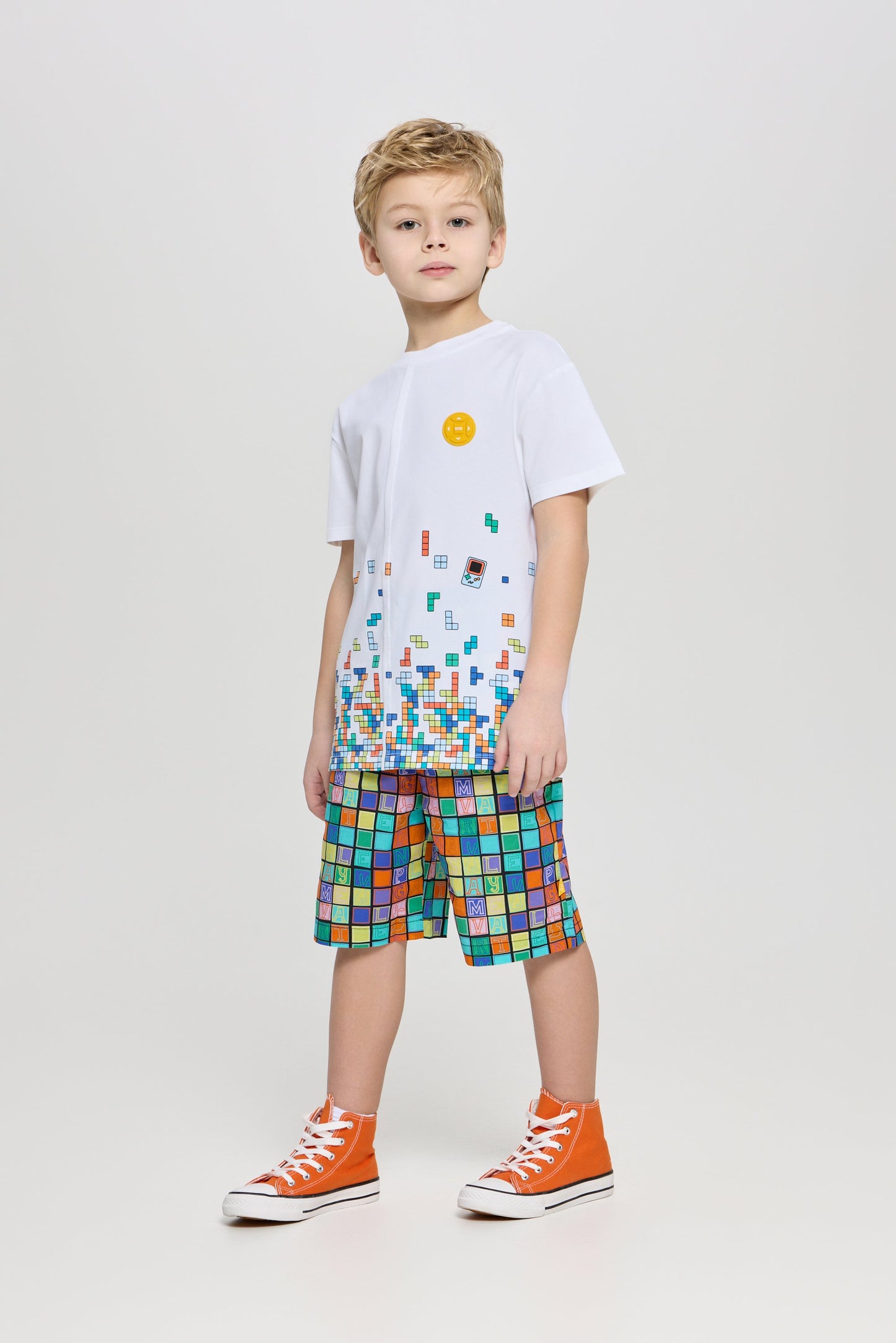 Smart Printed T-Shirt, ecru