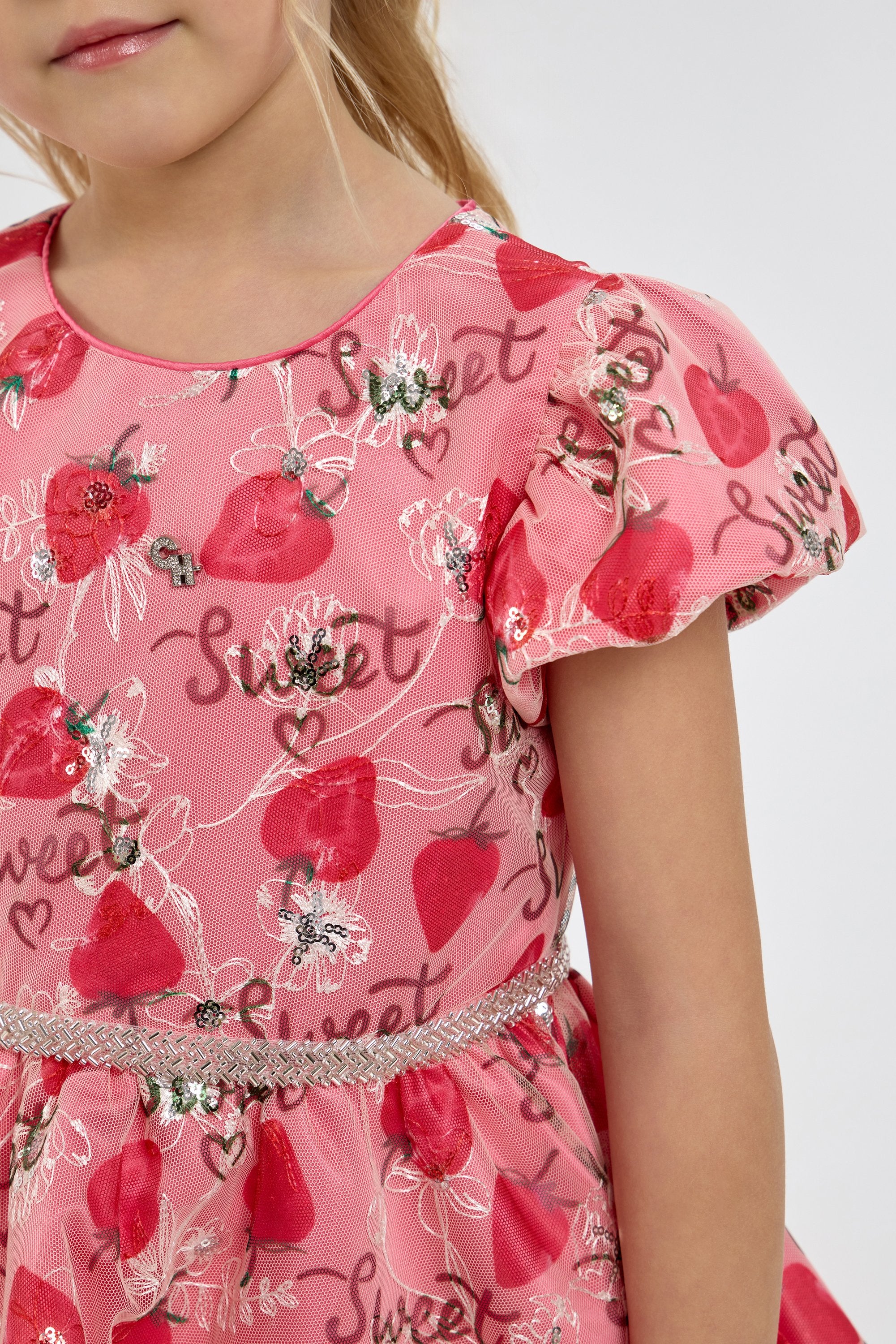 Beautiful Dress with Strawberry Print