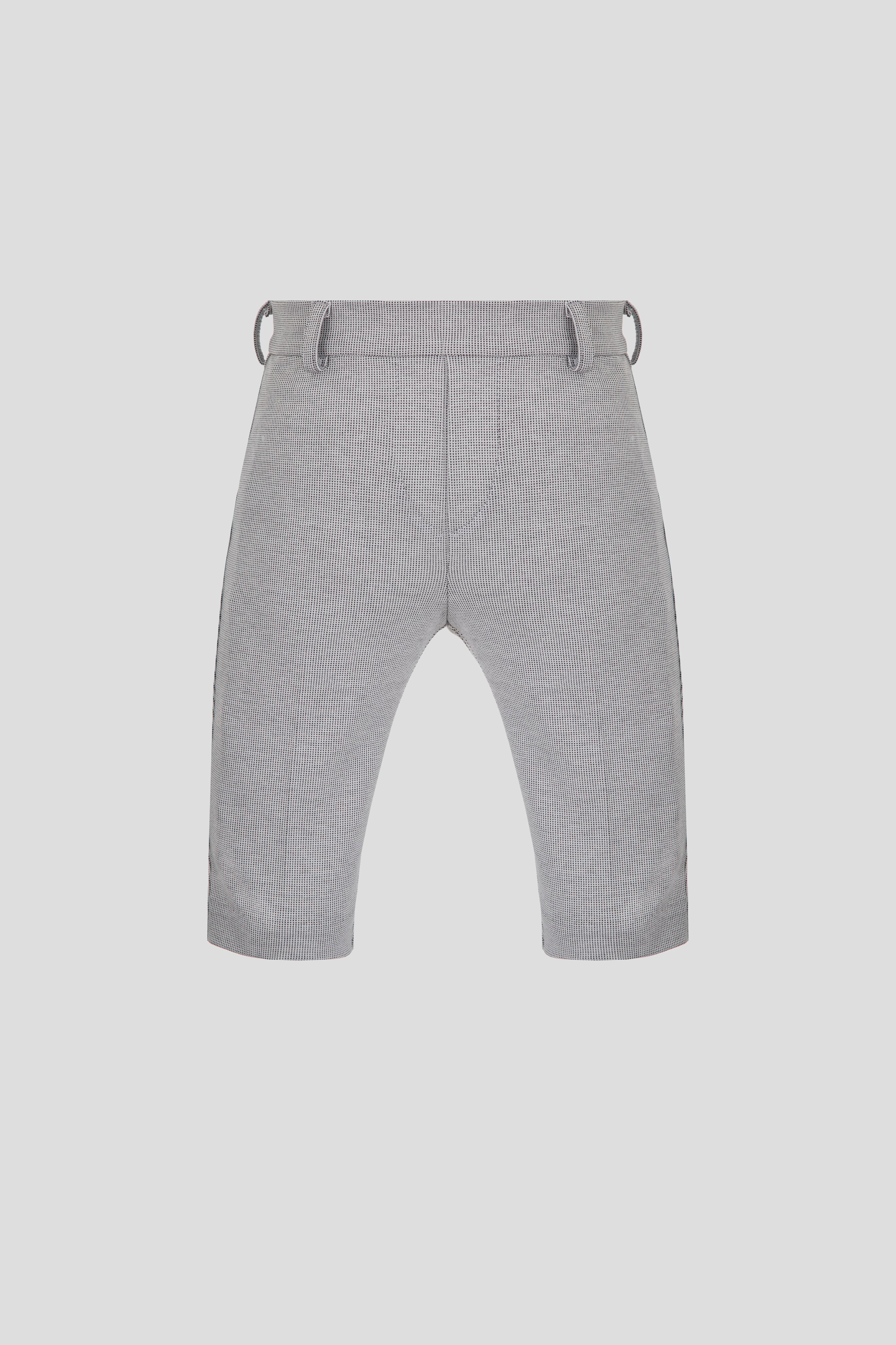 Trousers, grey melange