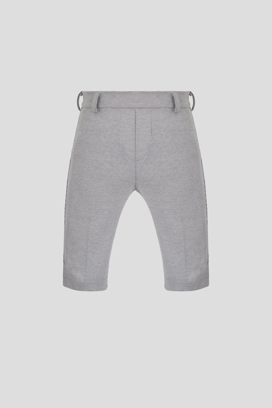 Trousers, grey melange