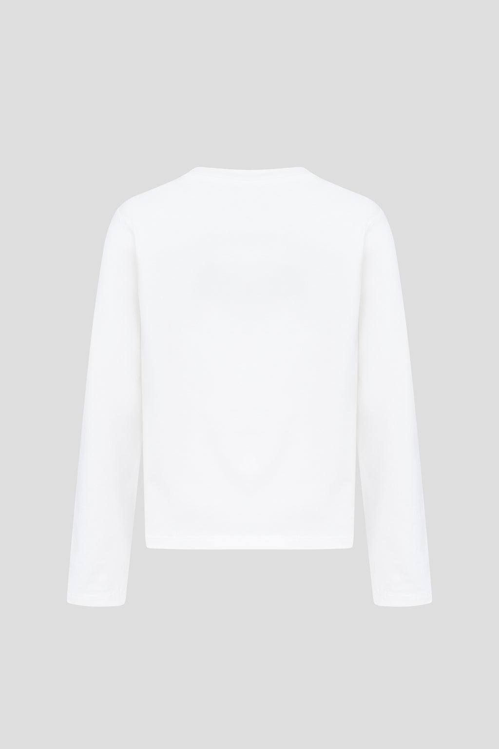 Long sleeve tee with a print of a girl with her hair loose