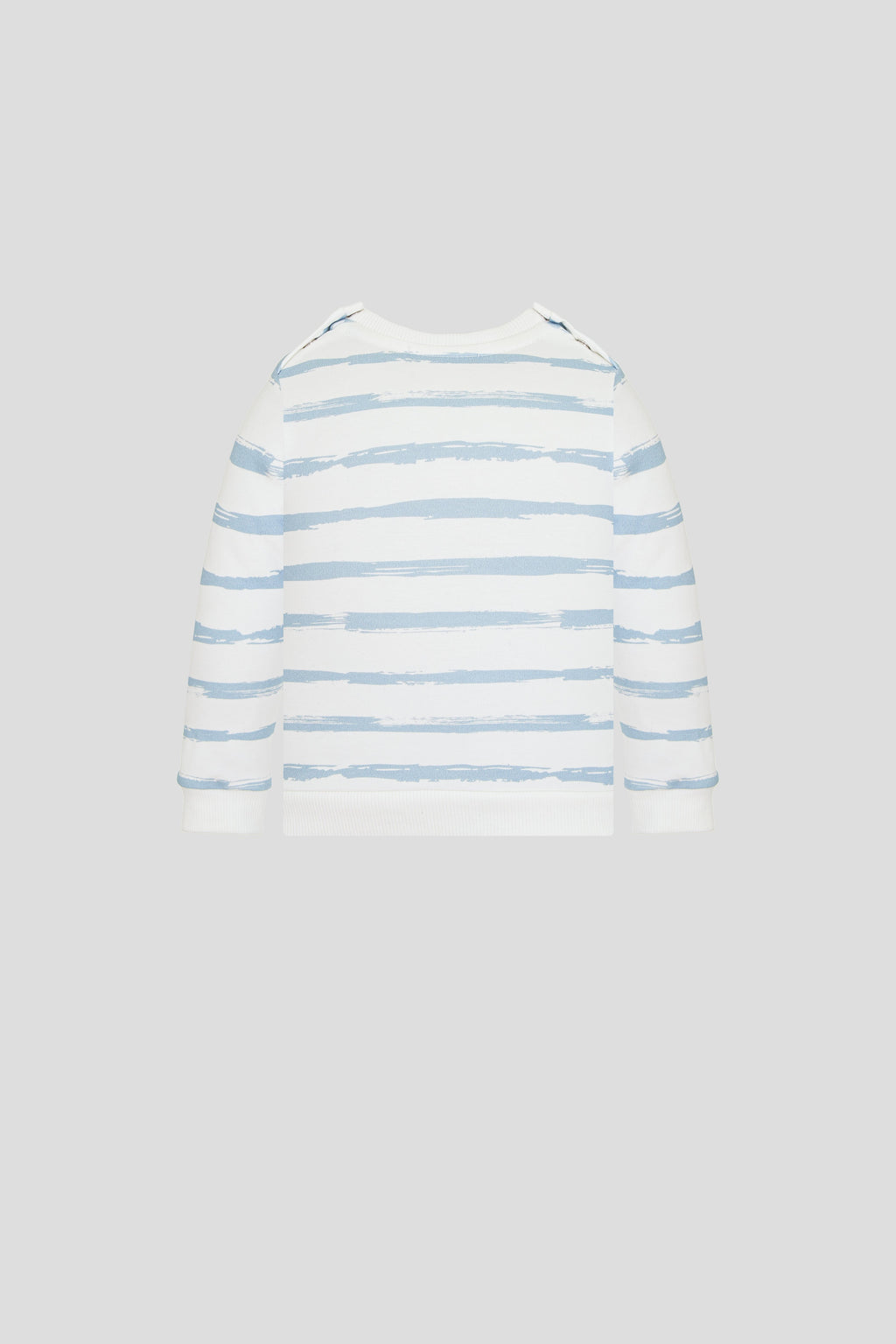 Sweatshirt, striped ecru