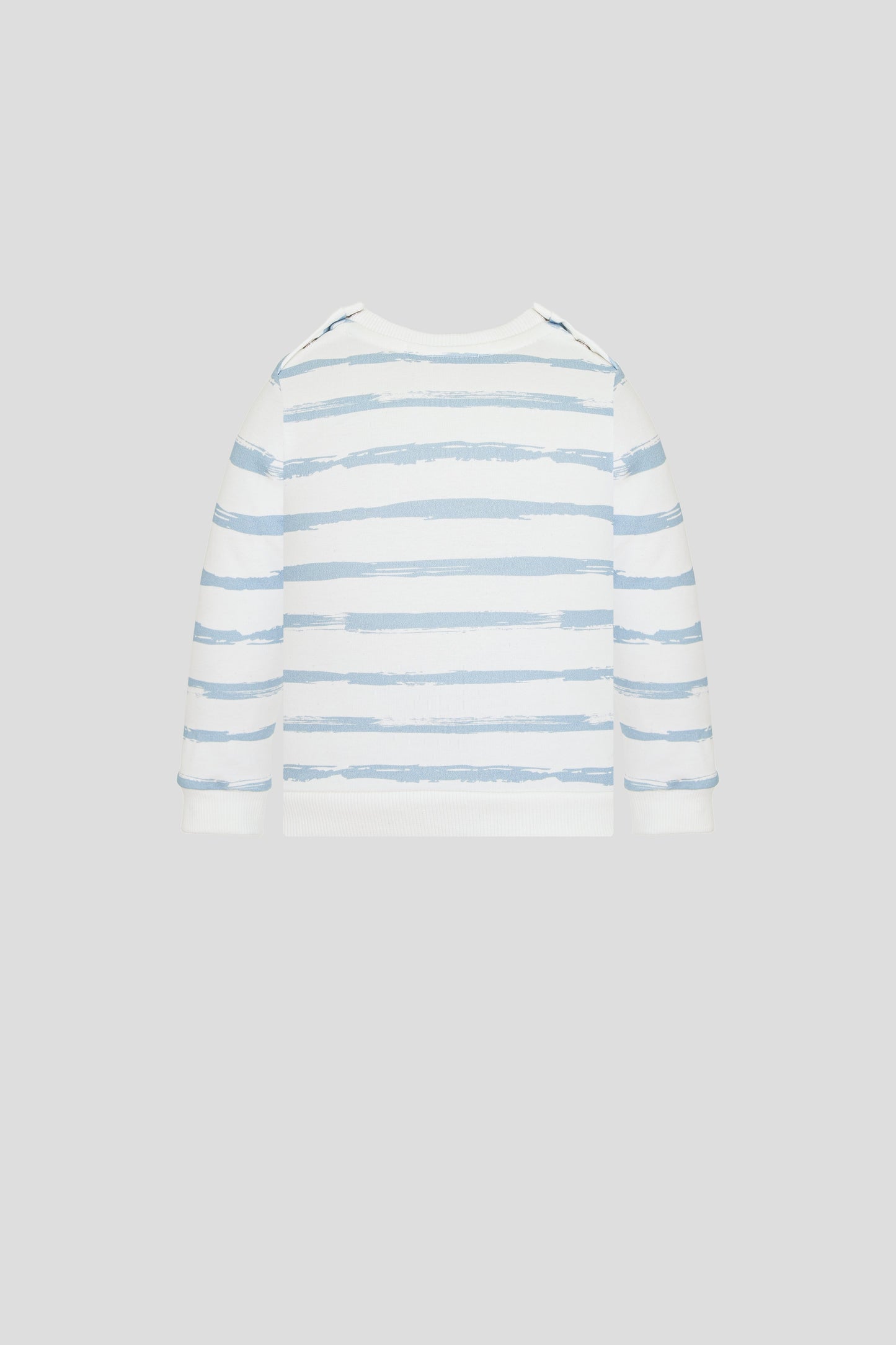 Sweatshirt, striped ecru