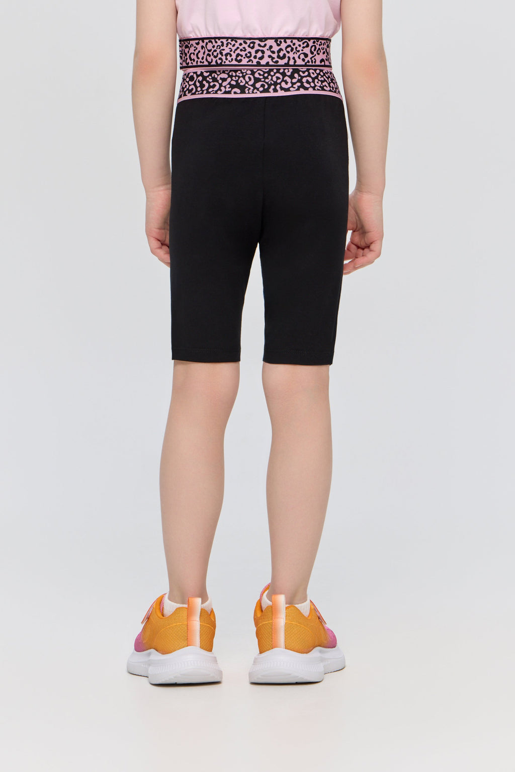 Sports Set Pink Top with Bike Shorts