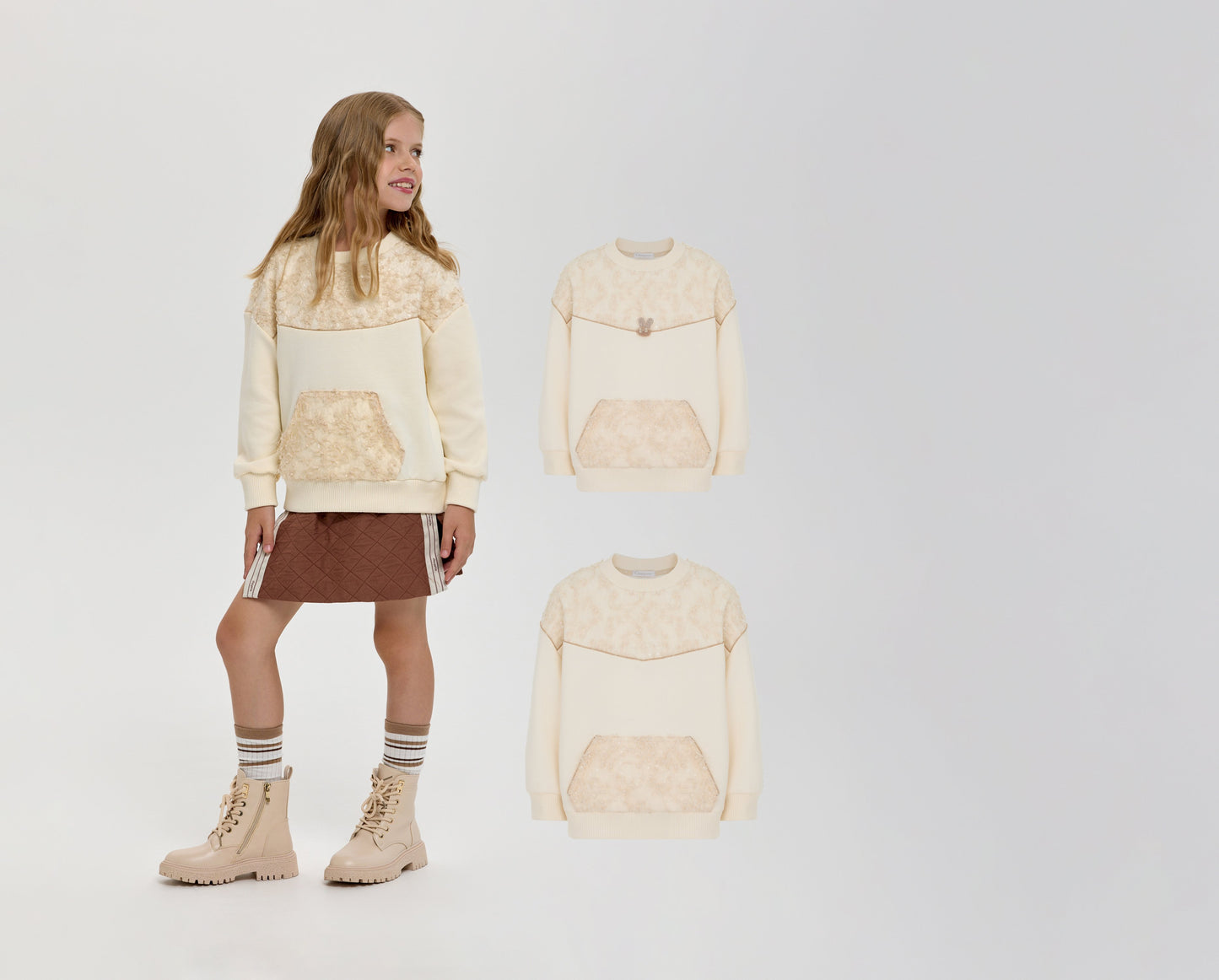 Milky Decorated Sweater