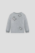 Butterfly Decorated Soft Sweatshirt