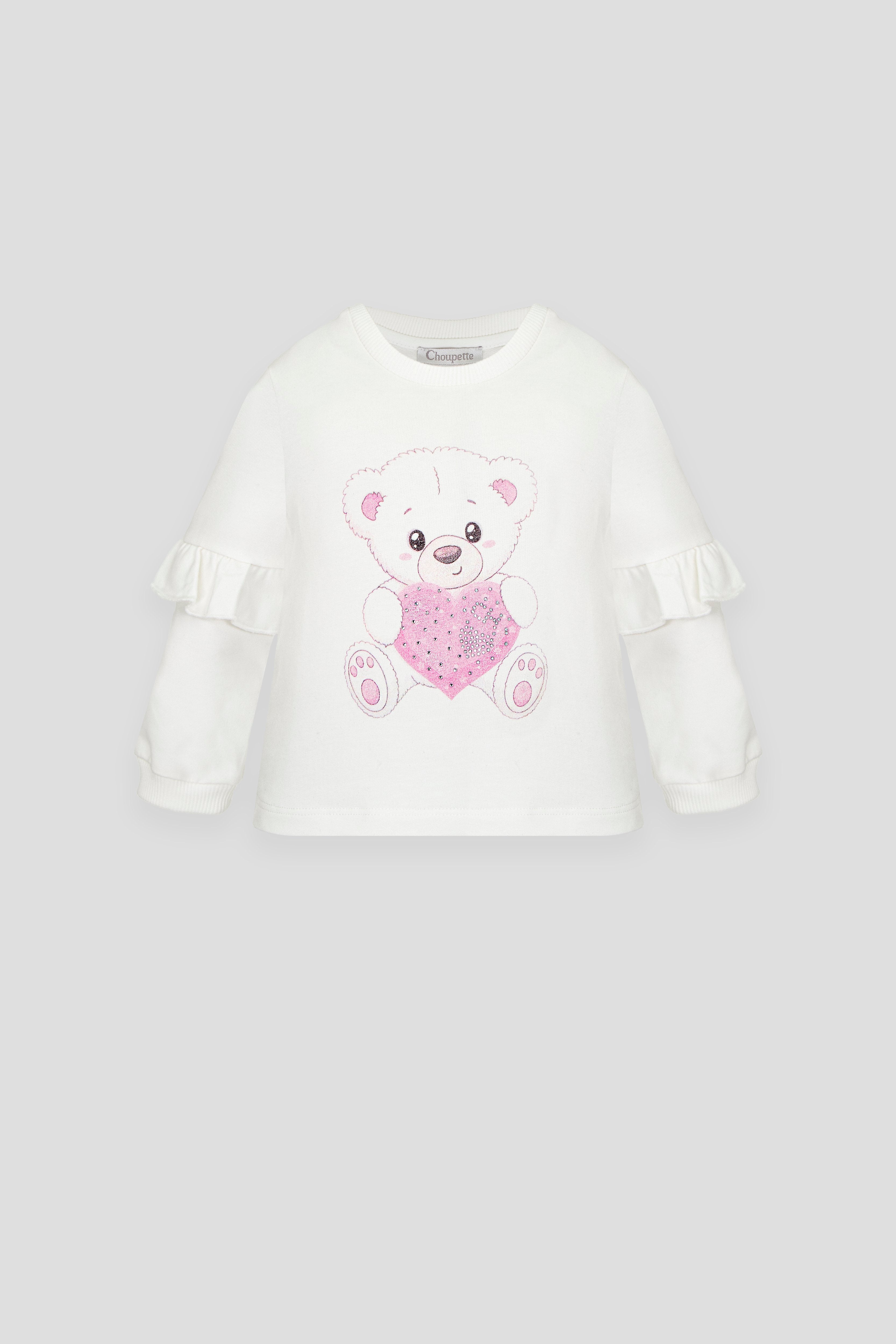 Smart Teddy Decorated Sweatshirt