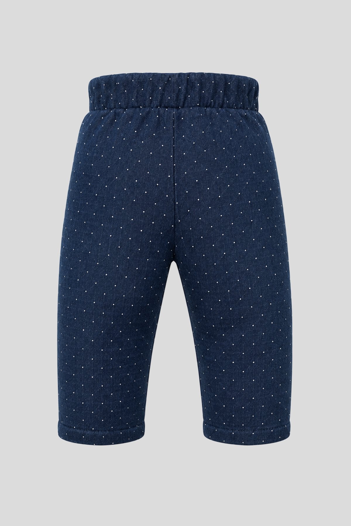 Smart Denim Cotton Pants with Crystal for baby girl