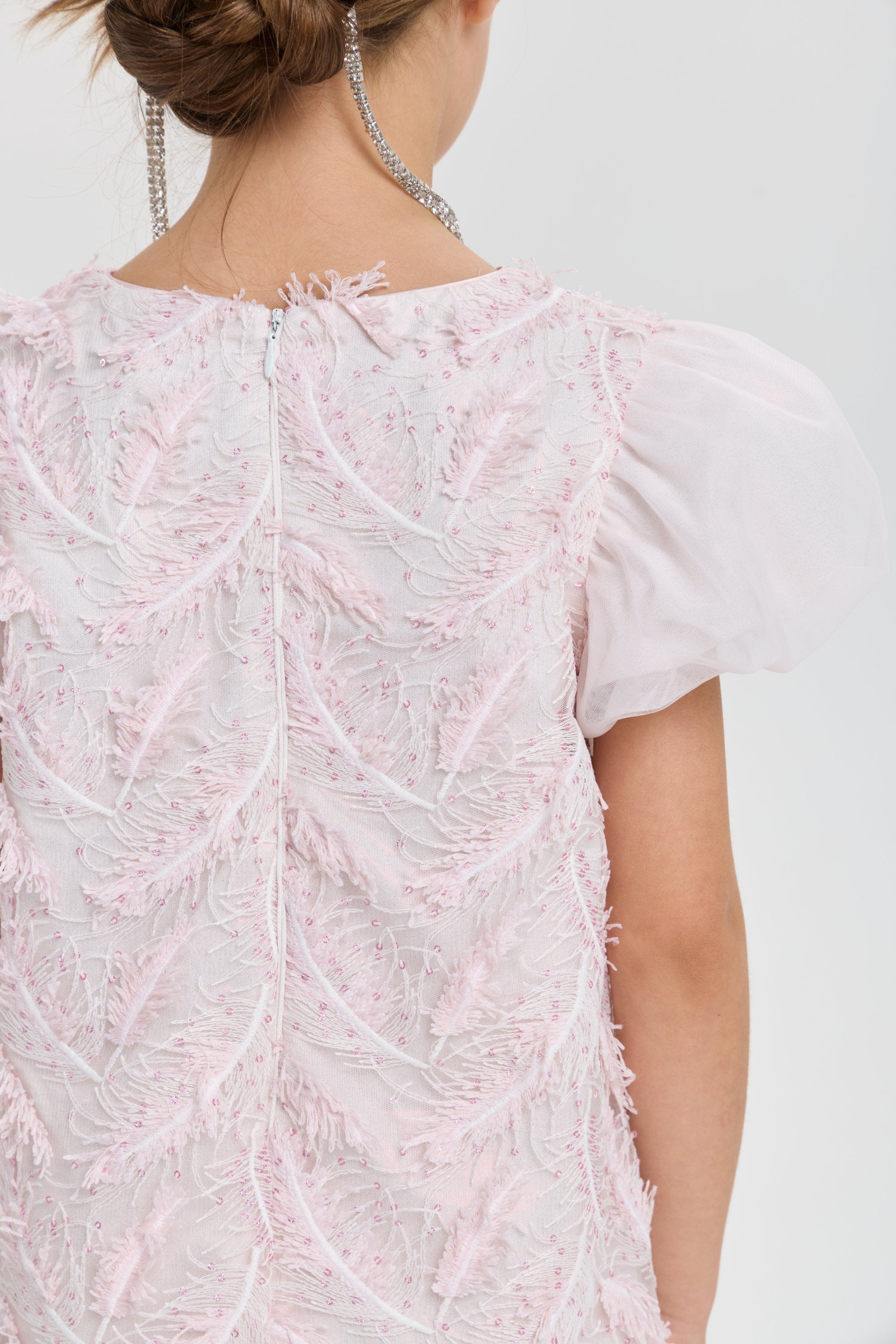 Feather Decorated Dress