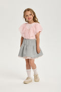 Elegant Cotton Can-can Skirt with Laces