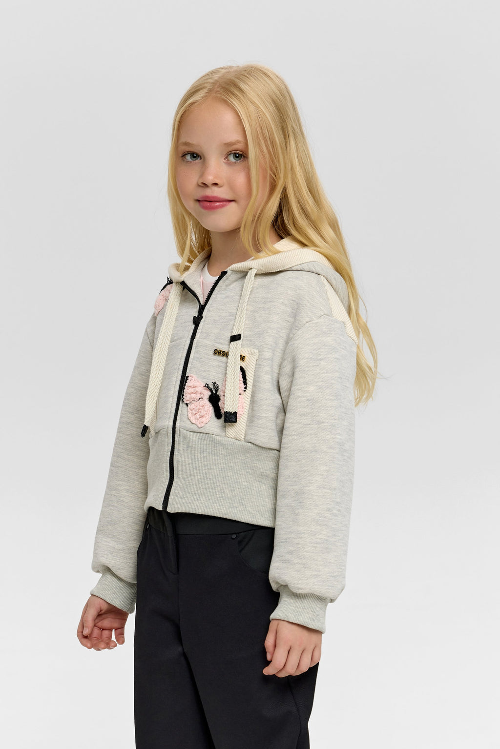 Decorated Jacket with Hood