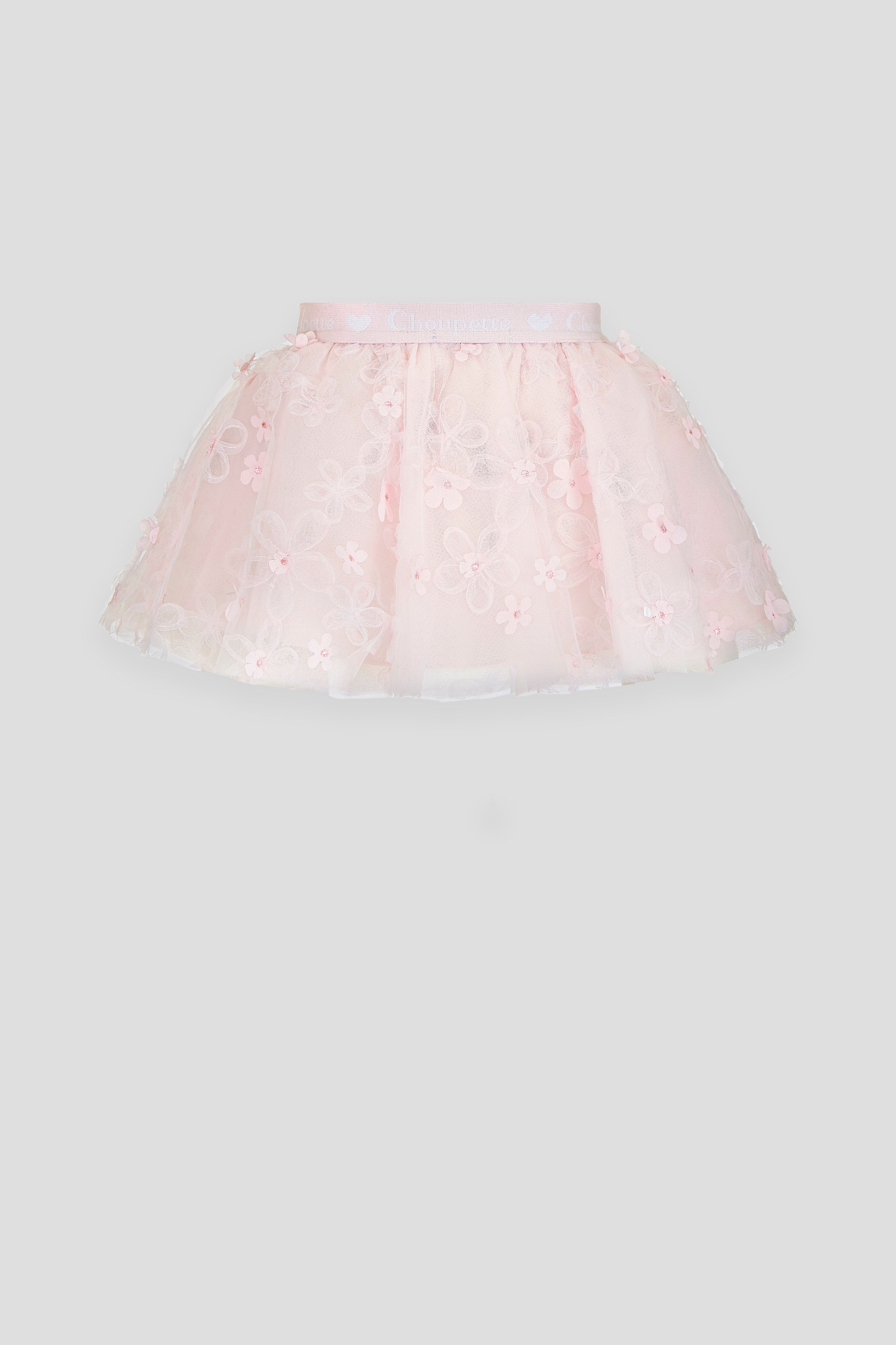 Elegant 3D Flower Lace Skirt