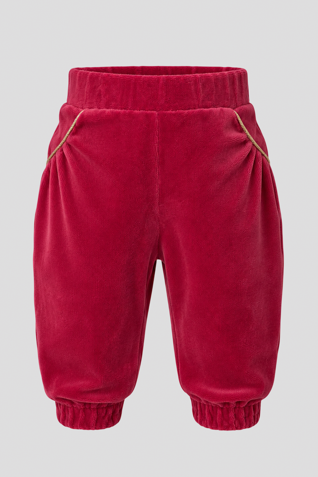 Velour suit (hooded jacket and pants) for baby girl