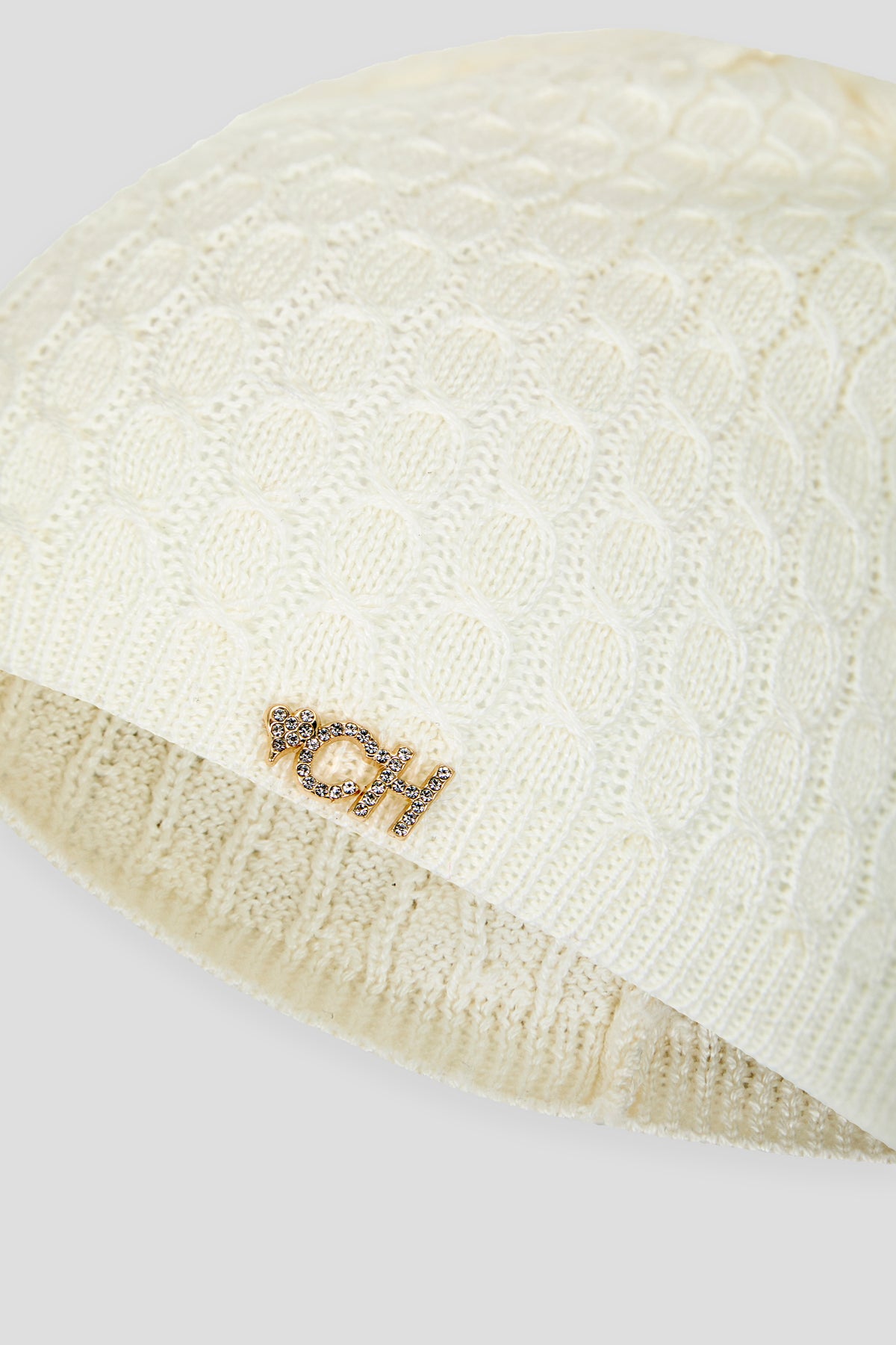 Hat Knitted CH Decorated for baby girl