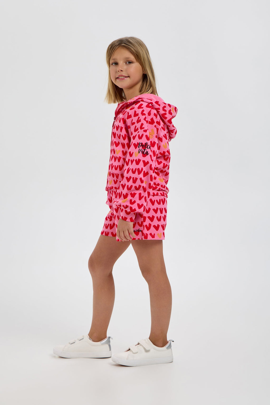 Heart Set (Hoodie jacket with shorts)