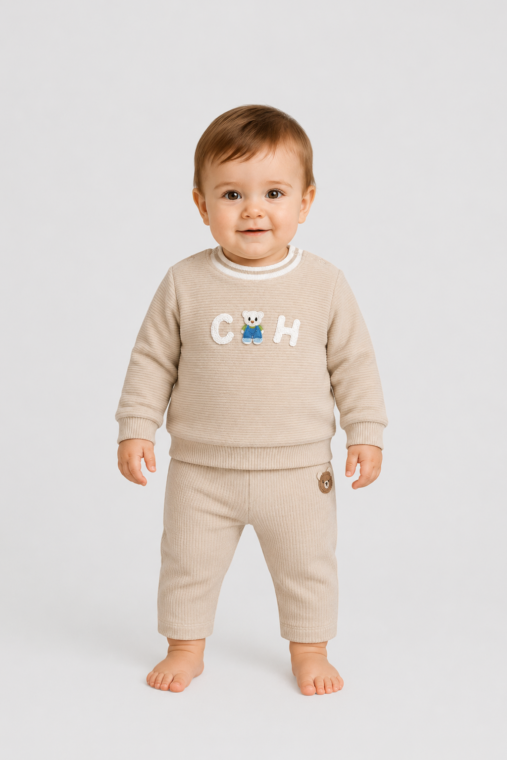 Smart Velvet Set (Sweatshirt and pants) for baby boy