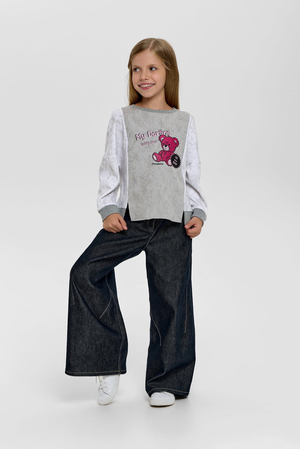 Printed Teddy Sweatshirt