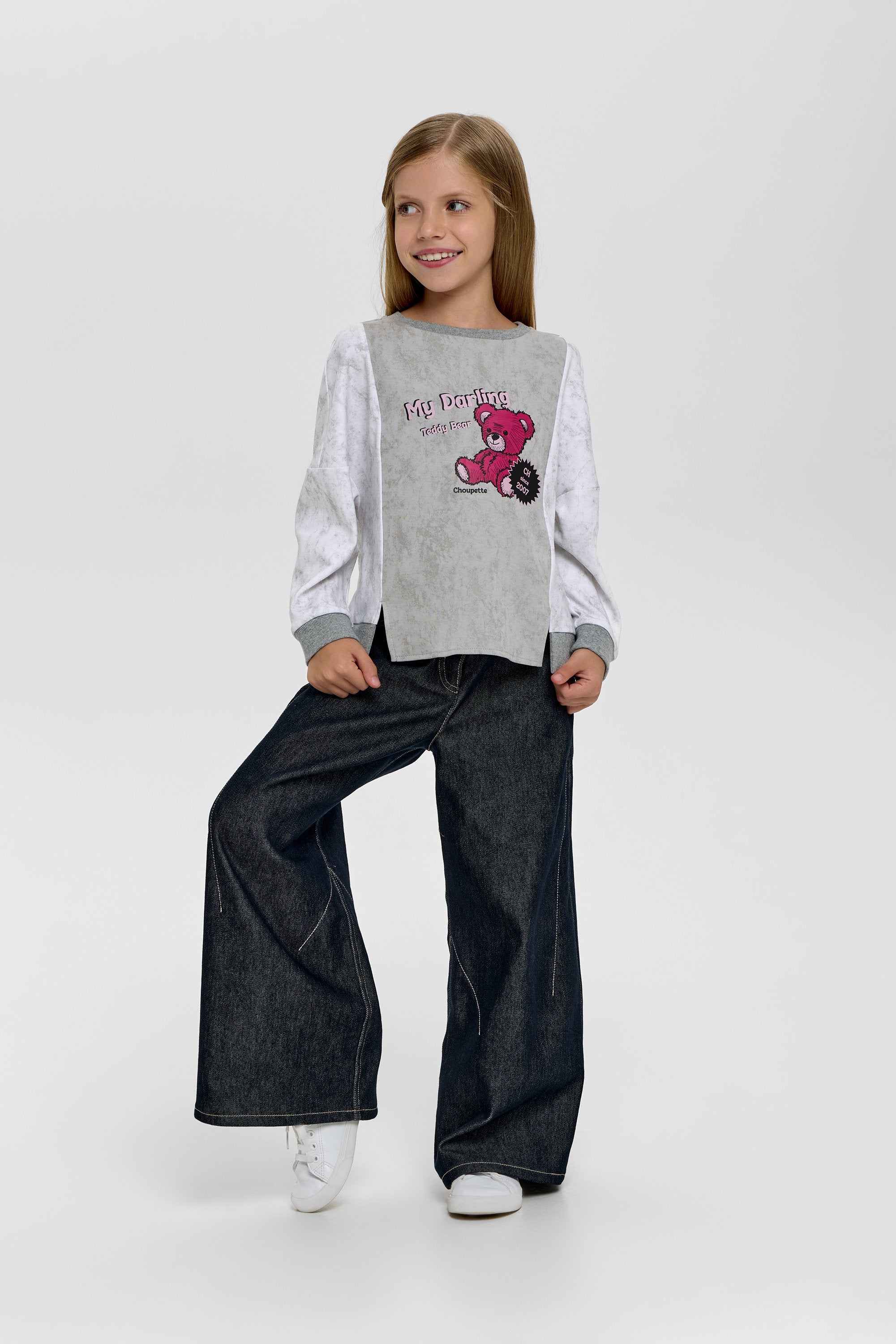 Printed Teddy Sweatshirt