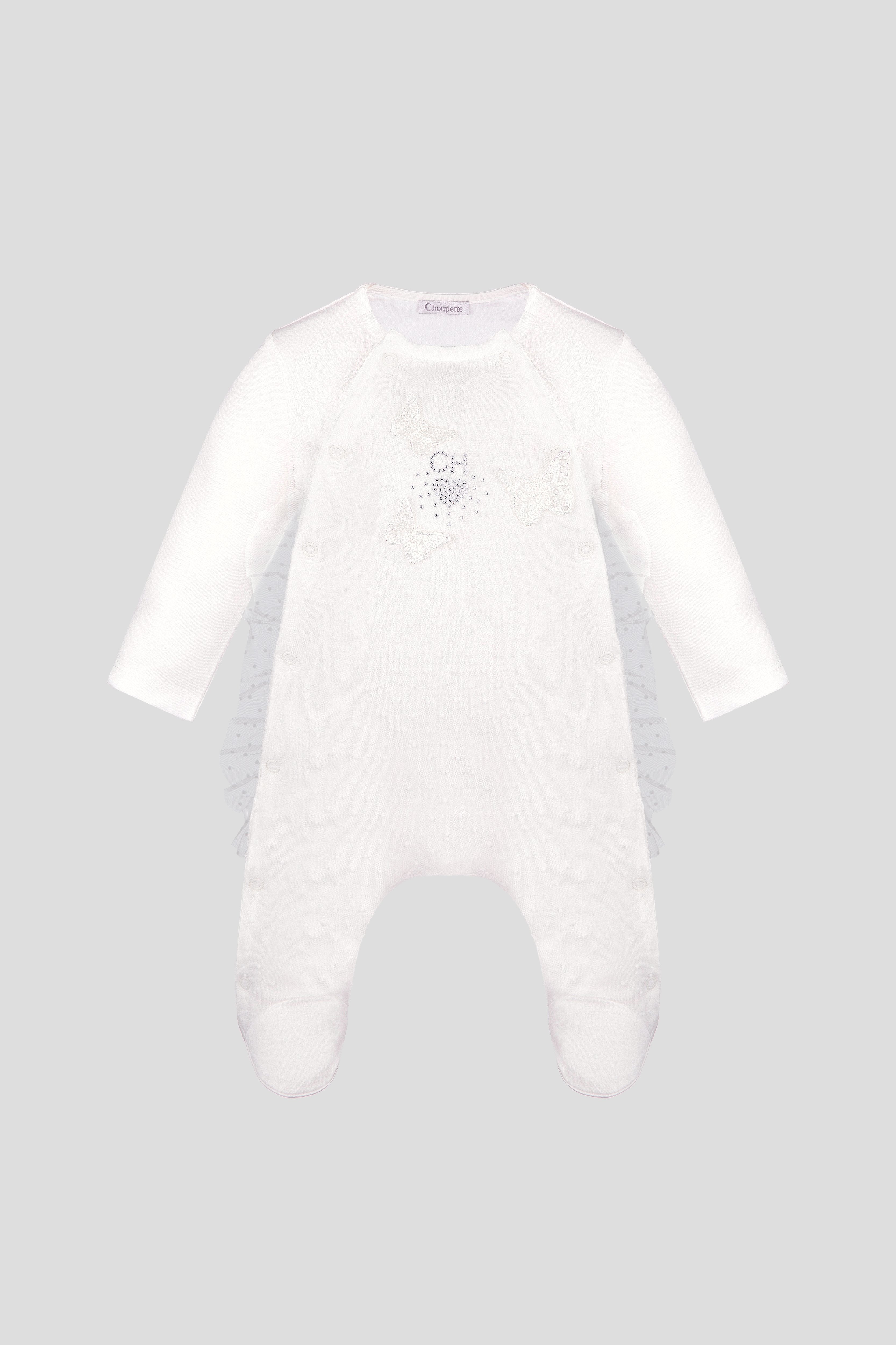 Lace Butterfly Decorated Set ( Overall and Bonnet )