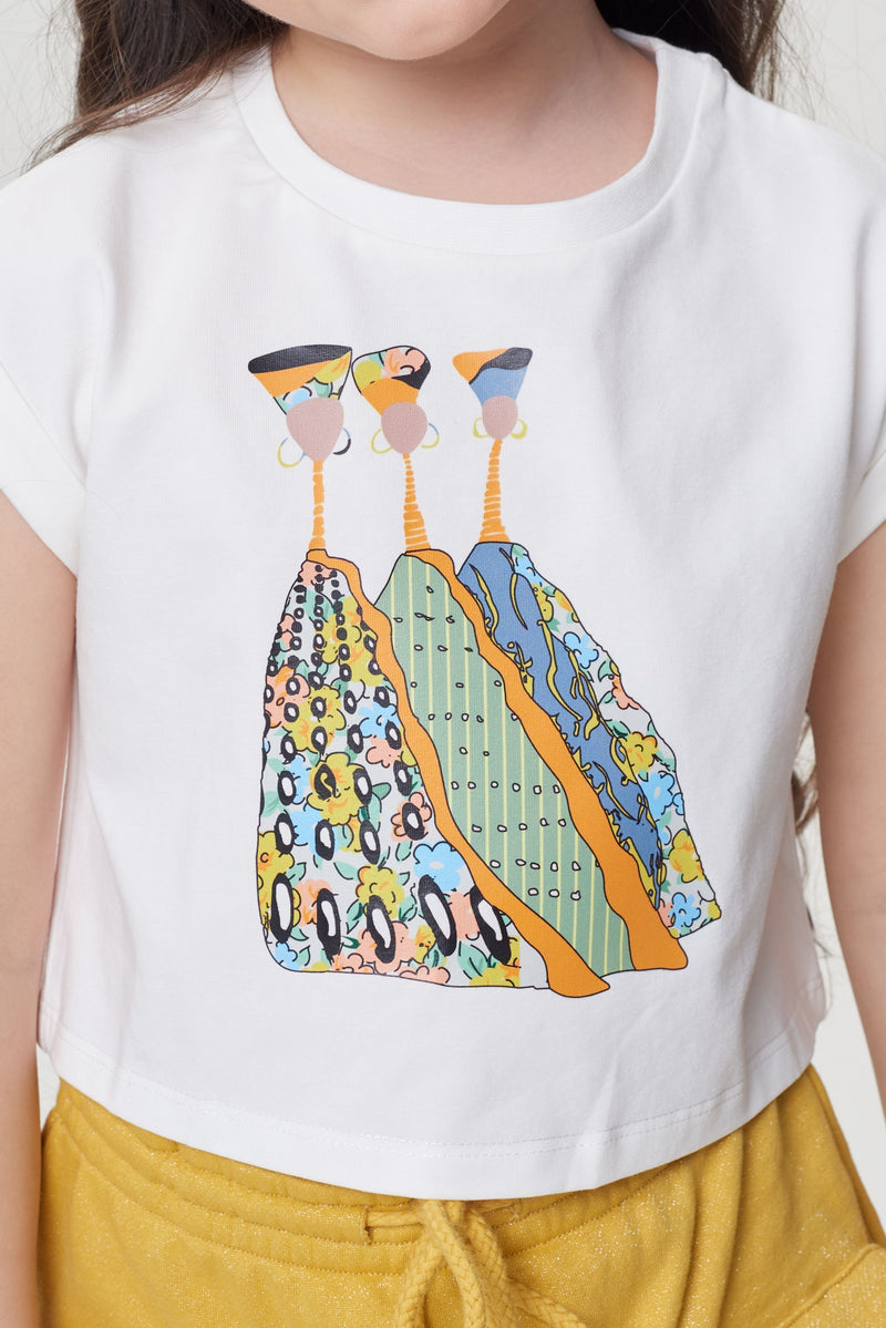Printed Crop Top