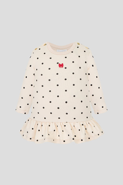 Stylish cut Doted Dress
