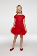 Dress with 3D flowers