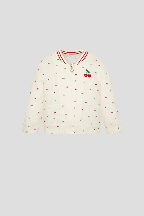 Beautiful Cherry Printed Set (bomber and pants)