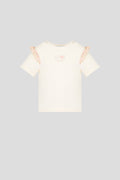 T-Shirt with Floral Frills