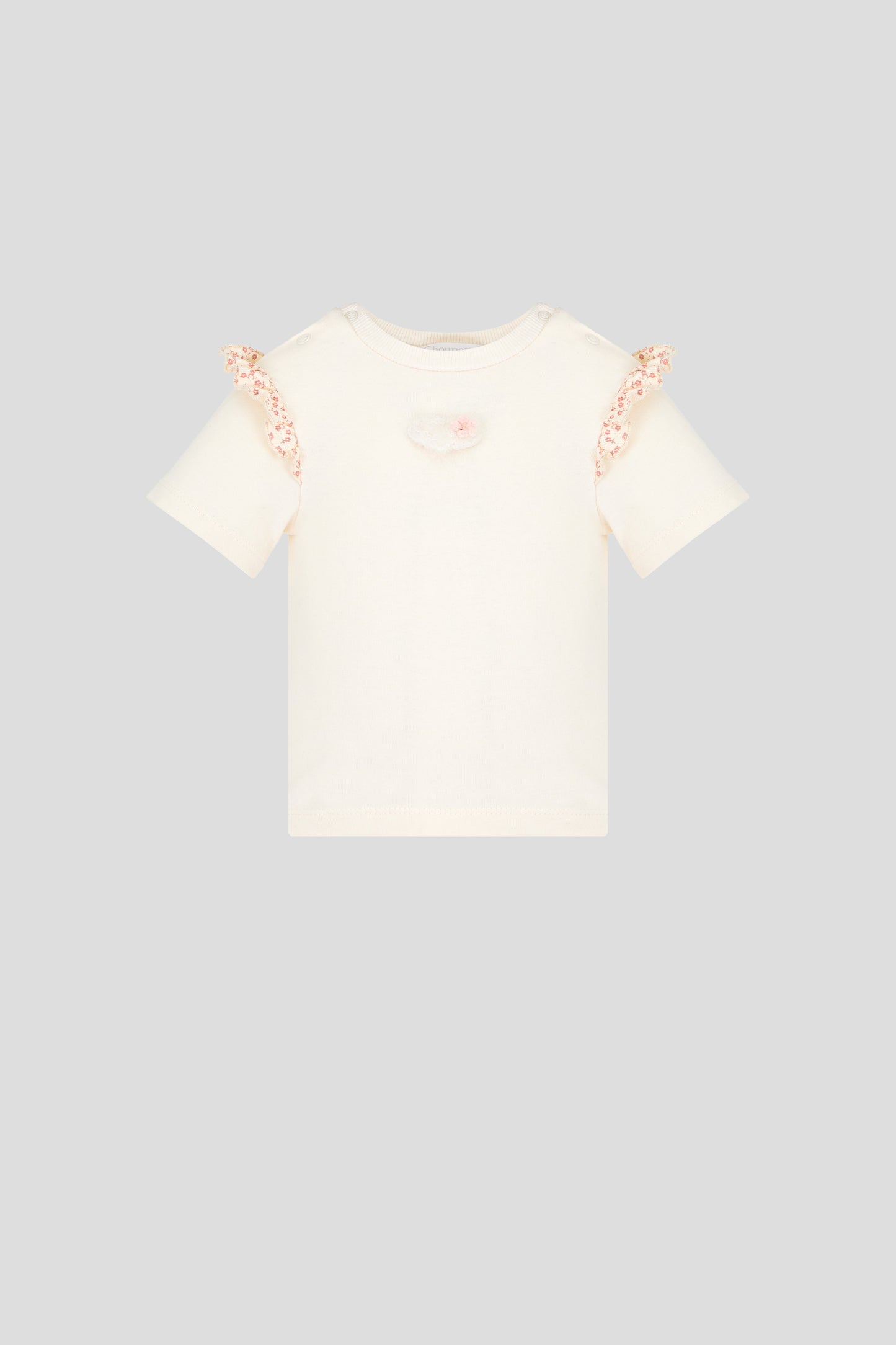 T-Shirt with Floral Frills