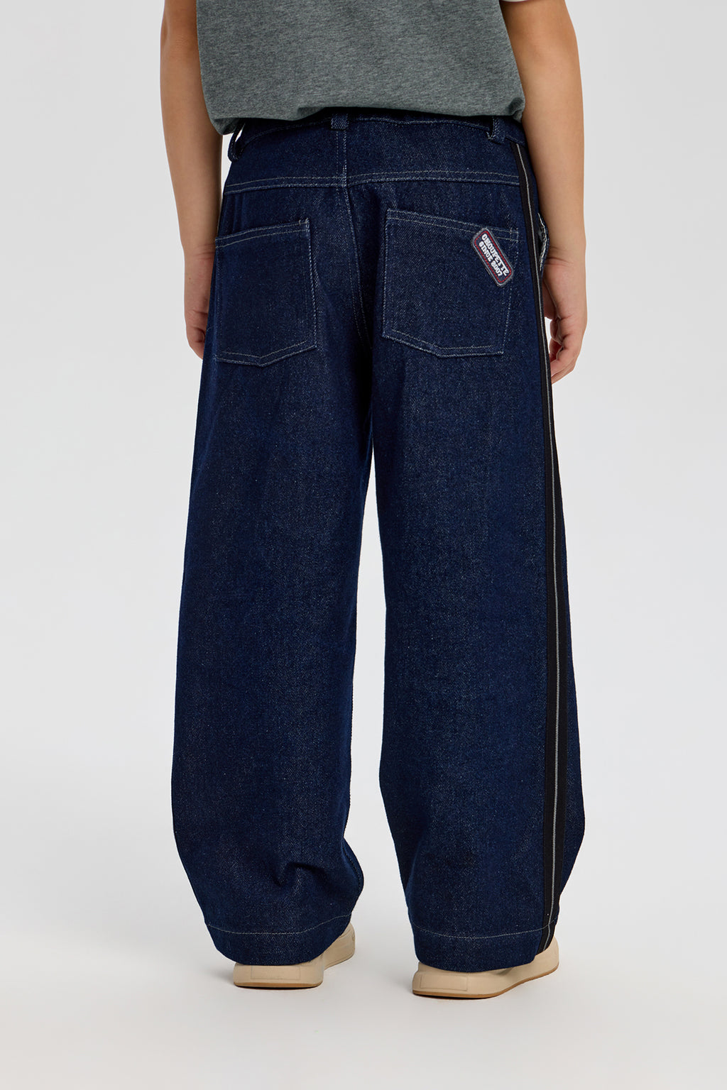 Stylish Denim Pants with stripes for boy