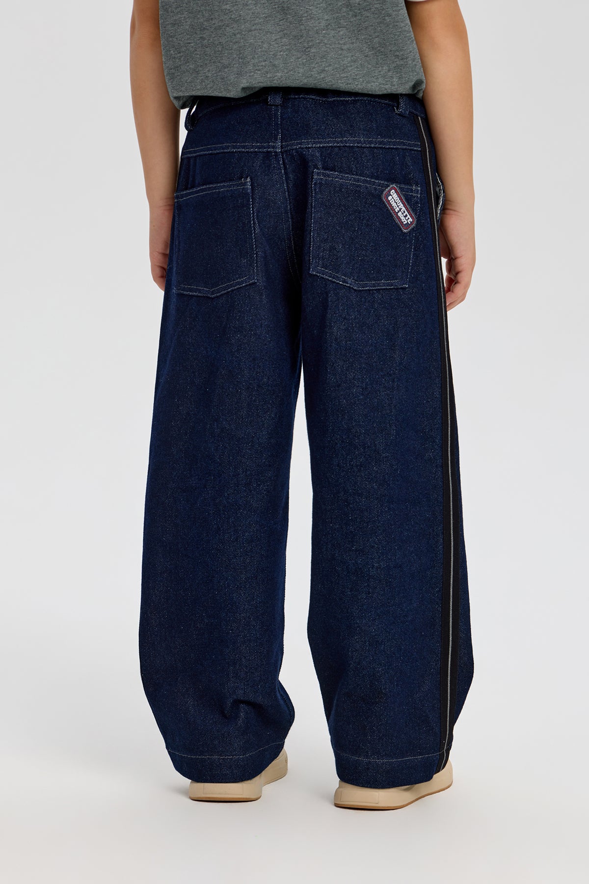 Stylish Denim Pants with stripes for boy