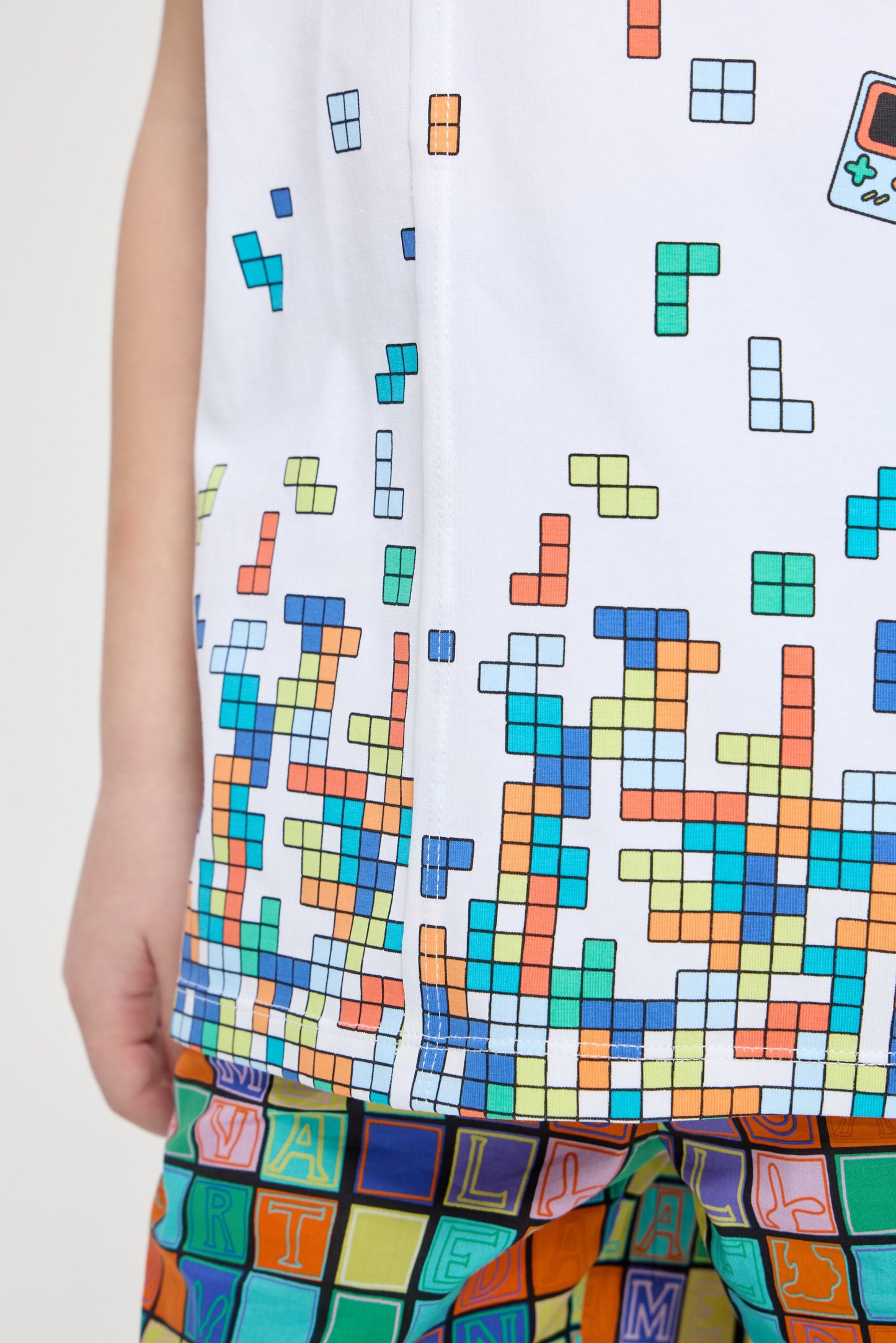 Smart Printed T-Shirt, ecru