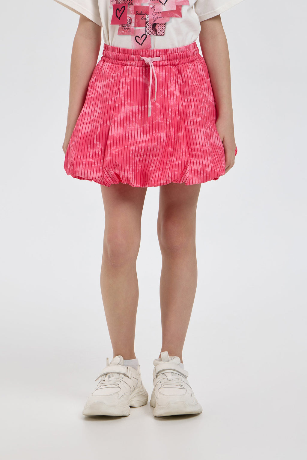 Balloon Skirt with Branded Print