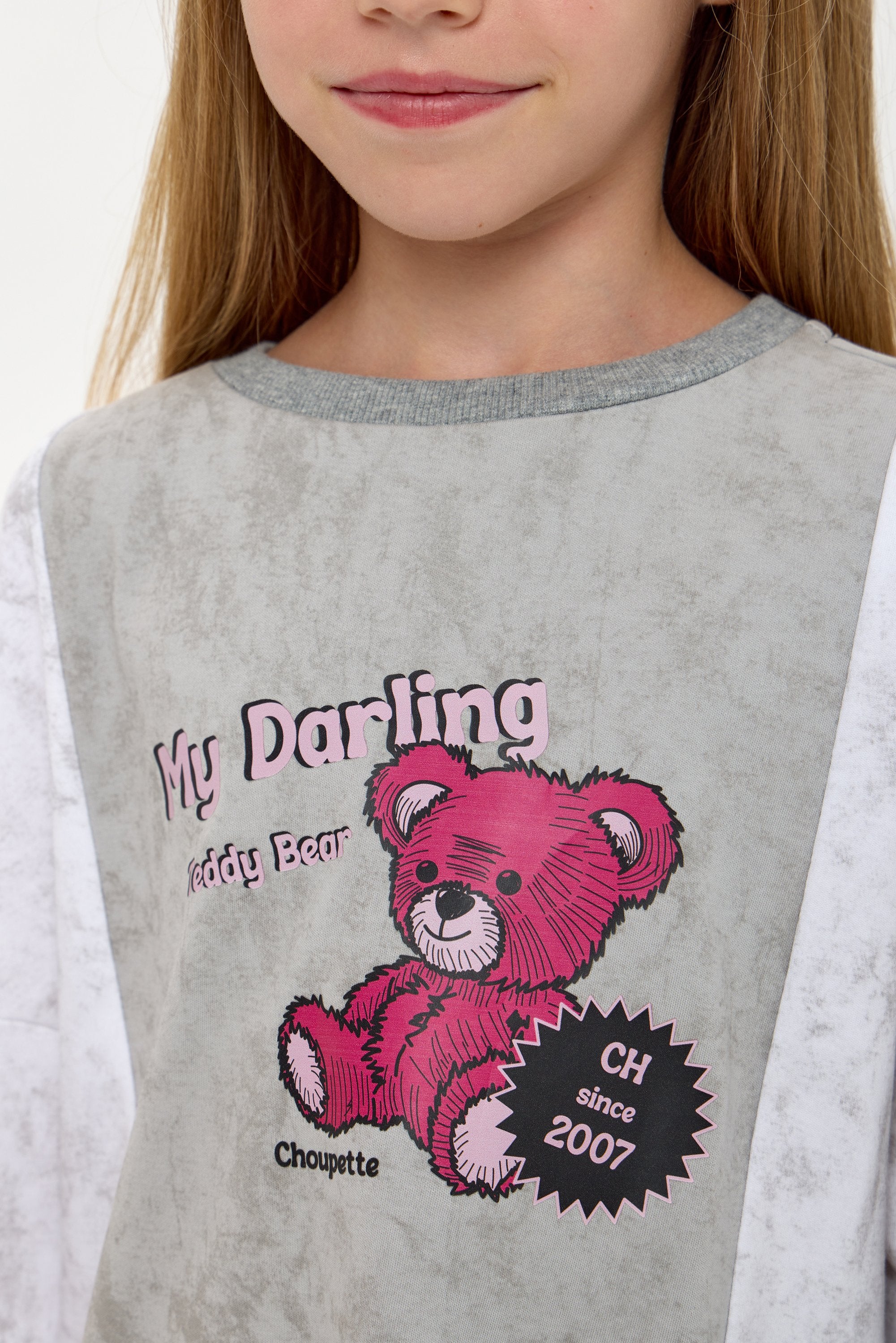 Printed Teddy Sweatshirt