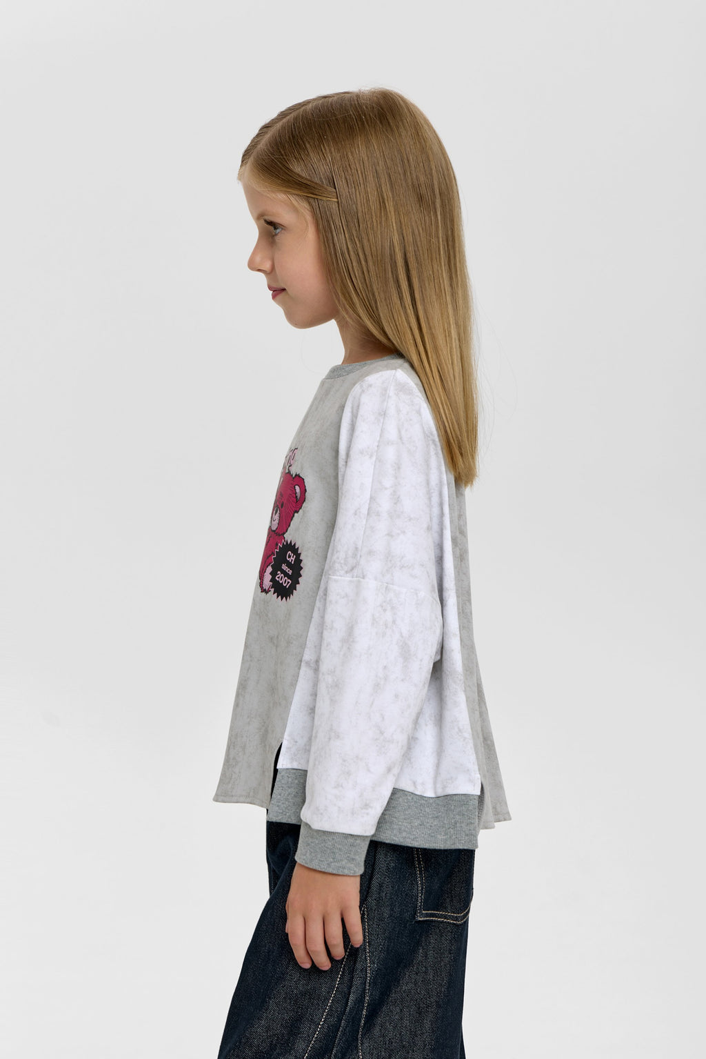 Printed Teddy Sweatshirt