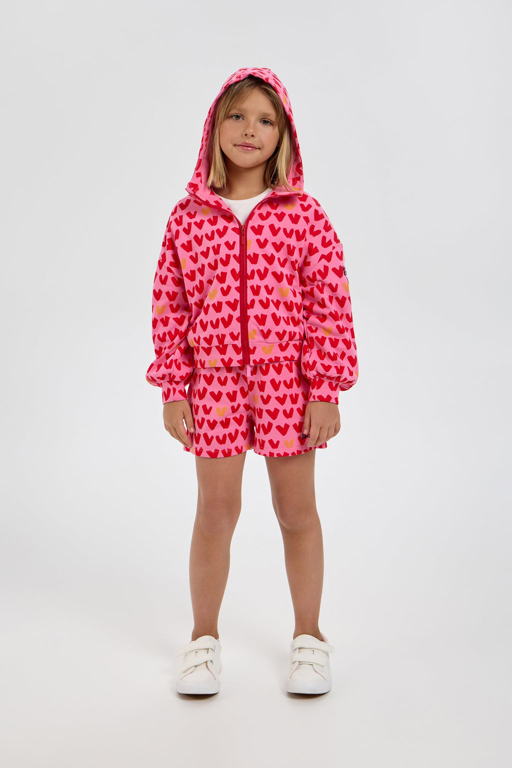 Heart Set (Hoodie jacket with shorts)